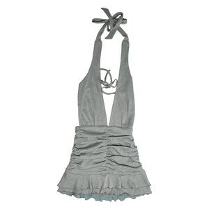 Outcast Ziial Mini Dress in Seafoam